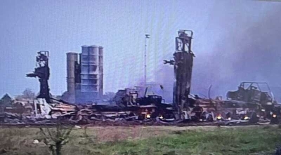 В сети появились фото, как утверждается, уничтоженной системы ПВО С-400 &quot;Триумф&quot; в Джанкое